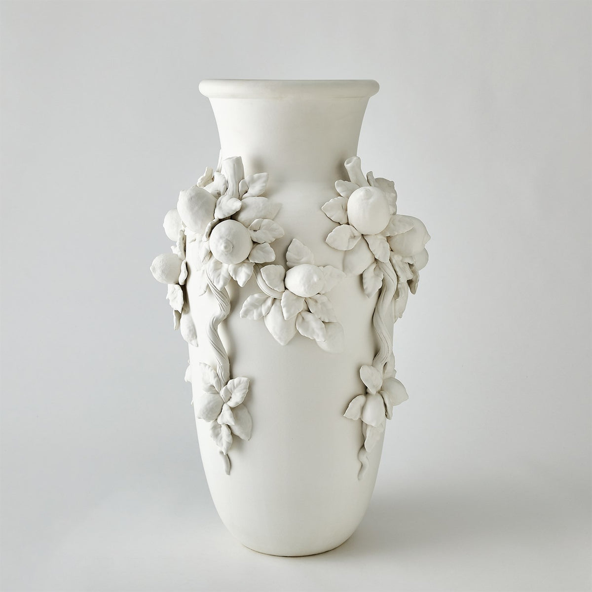 Villa White Matte Limone Urn (2 Sizes Available)
