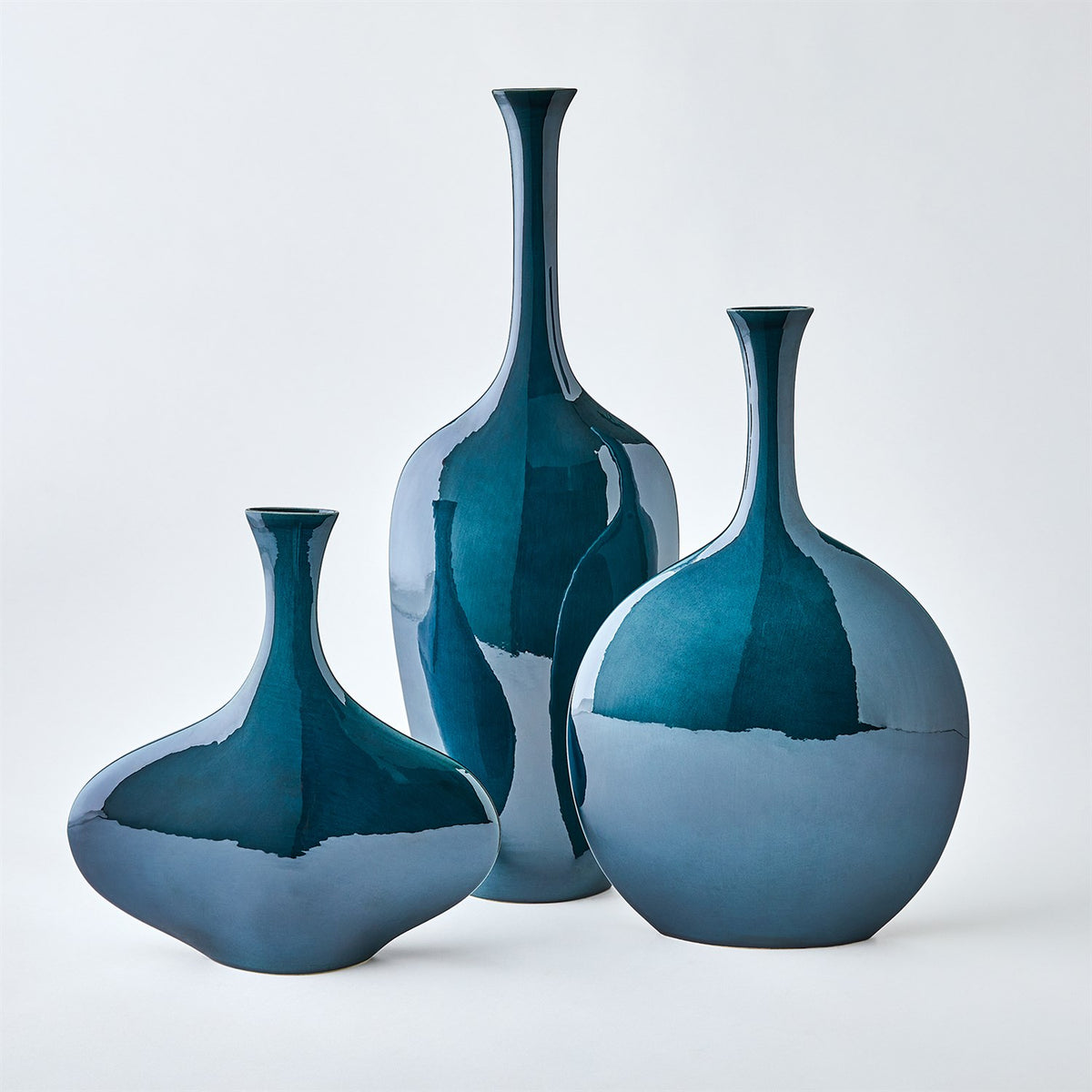 Silhouette Blue Ceramic Vase (3 Sizes Available)