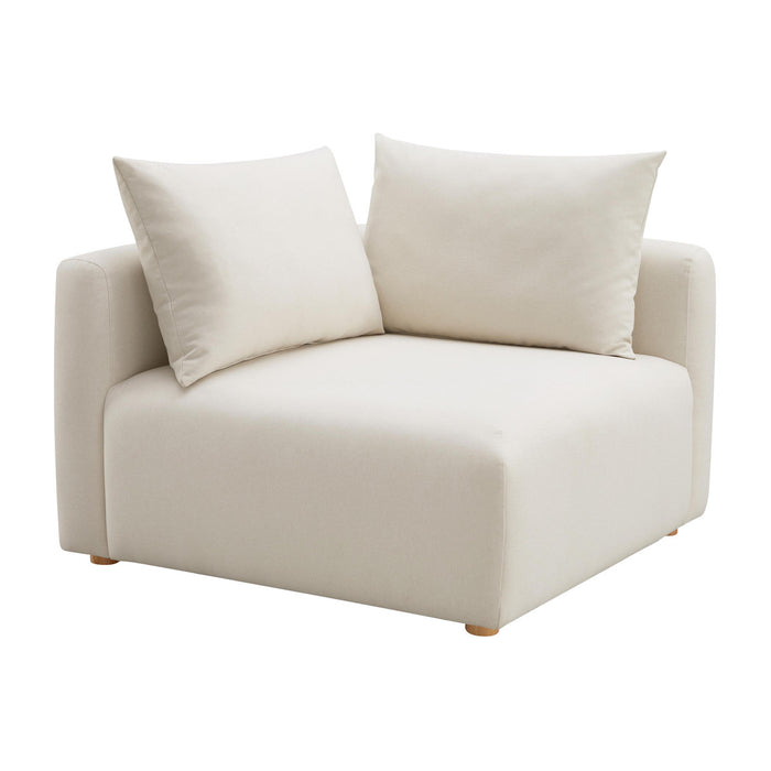 Karsyn Cream Linen Modular Corner Chair