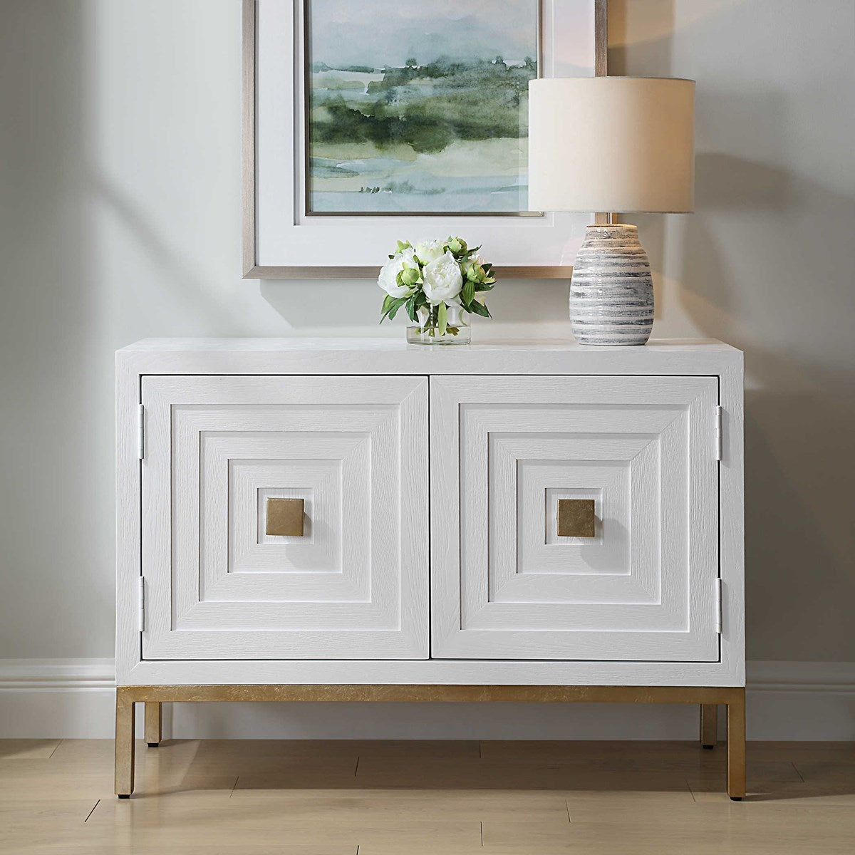 Bennett 2 Door White Cabinet