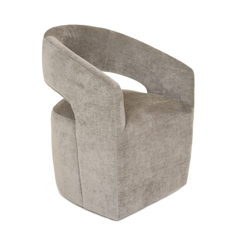 Gastra Grey Modern Fabric Dining Chair