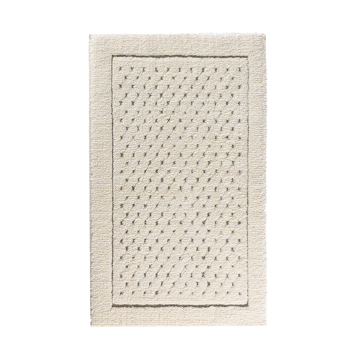 Linen Waffle Natural Luxury Bath Rug