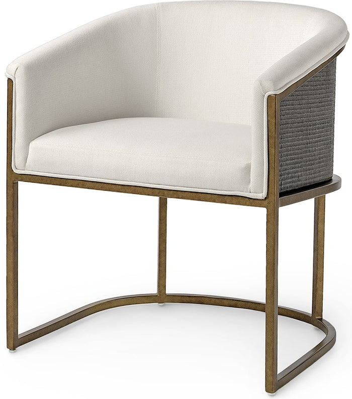 Chelsea White & Gold Dining Chair