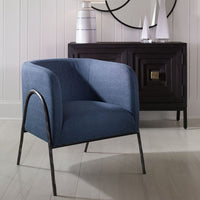 Netta Blue Denim Accent Chair