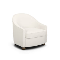 Catlyn Cream Performance Velvet Accent Chair