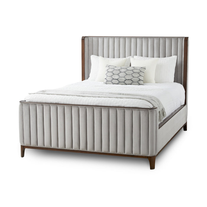 Cierra Grey Velvet Bed