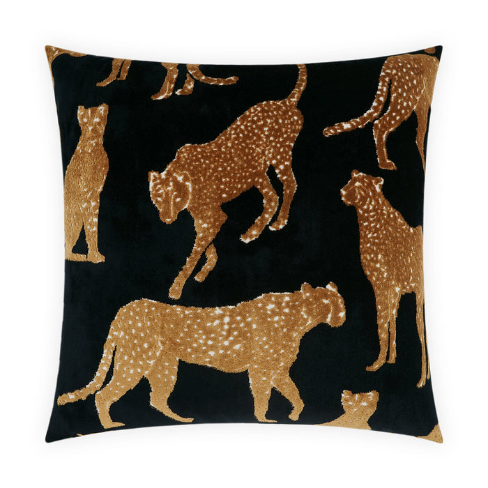 Wild Cats Superior Quality Luxurious Ebony Pillow