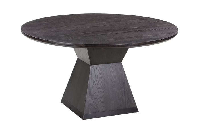 Nolan 56" Black Round Wood Dining Table