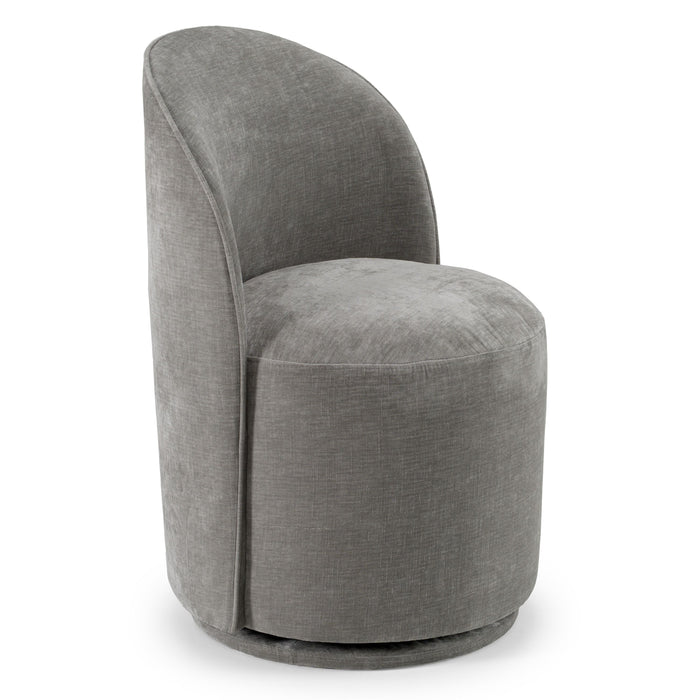 Bridget Modern Grey Swivel Dining Chair