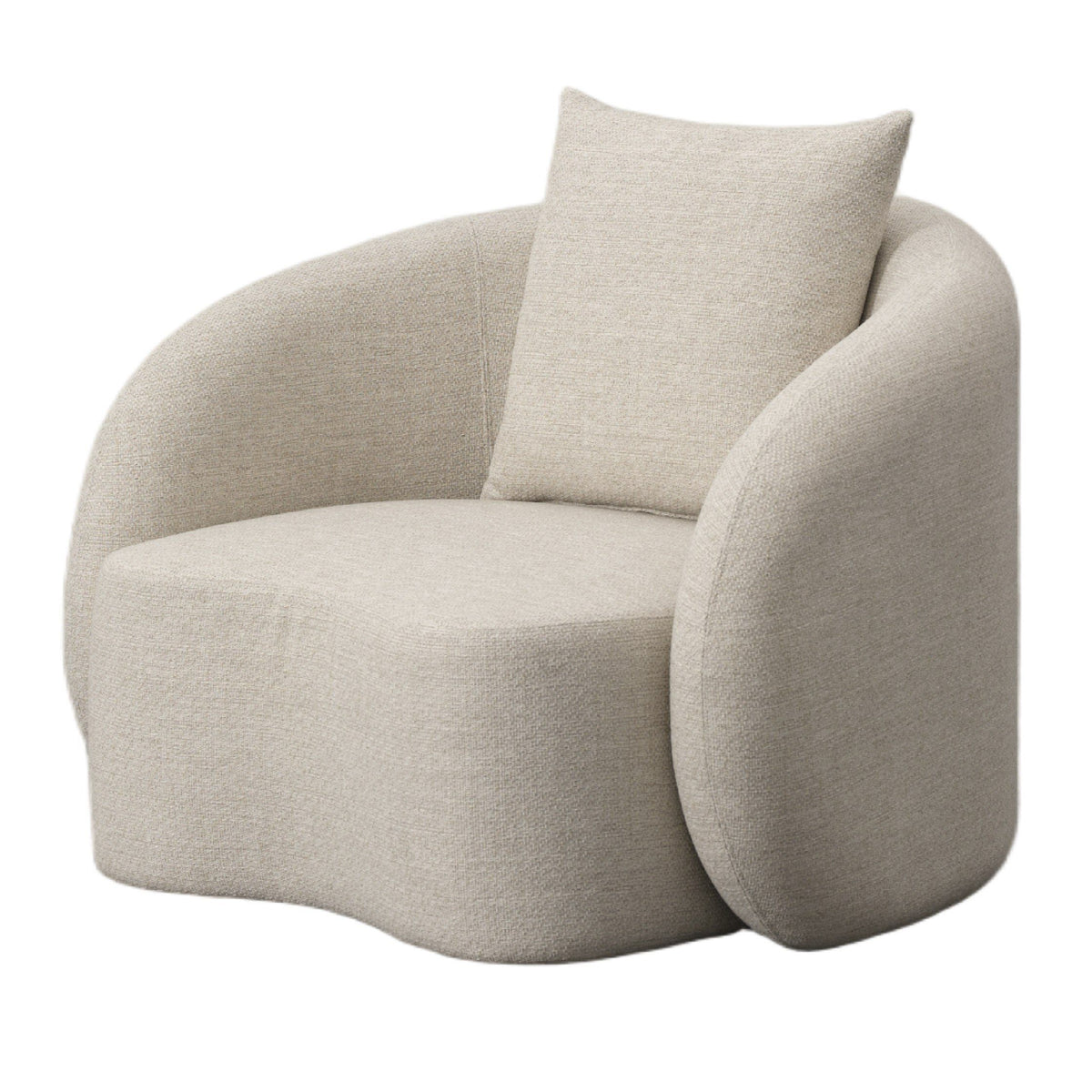 Helene Beige Outdoor Fabric Chair