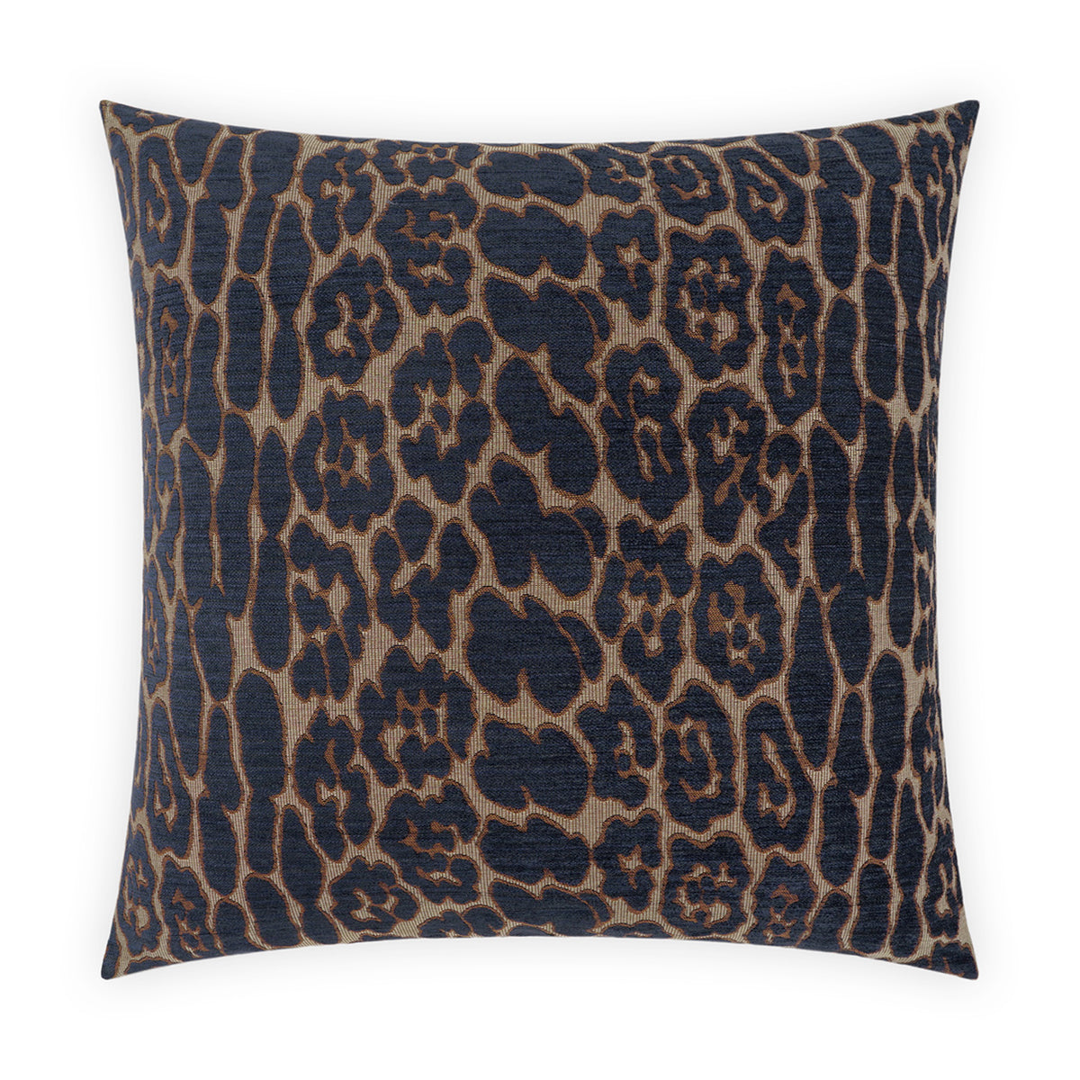 Leopard Superior Quality Luxurious Blue Pillow