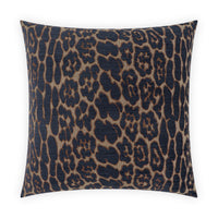 Leopard Superior Quality Luxurious Blue Pillow