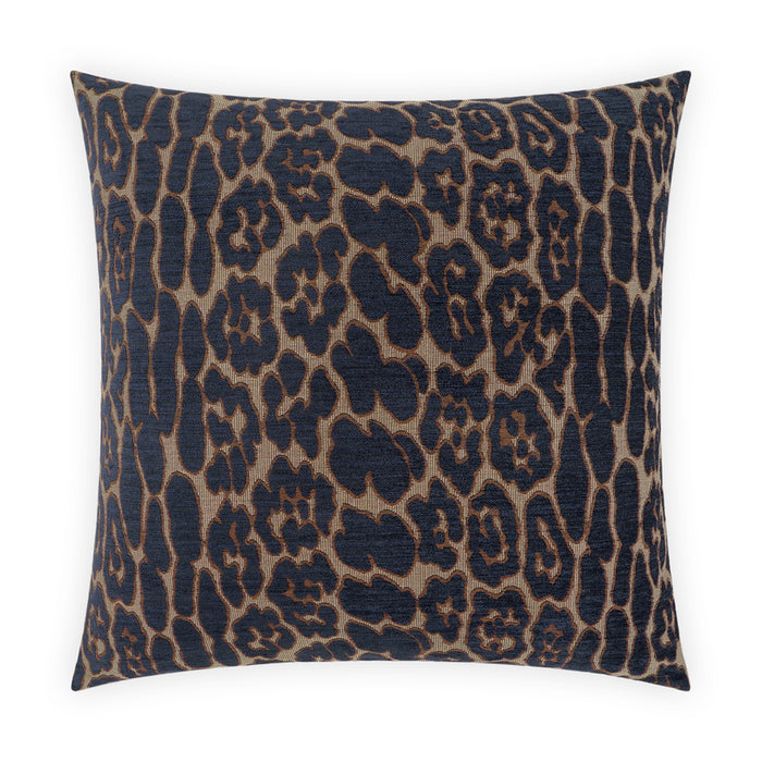 Leopard Superior Quality Luxurious Blue Pillow