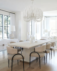 Zelise Natural Linen Dining Chair