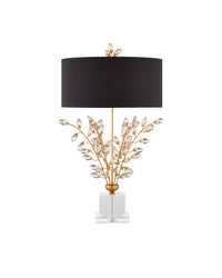 Forget-Me-Not Gold Lamp
