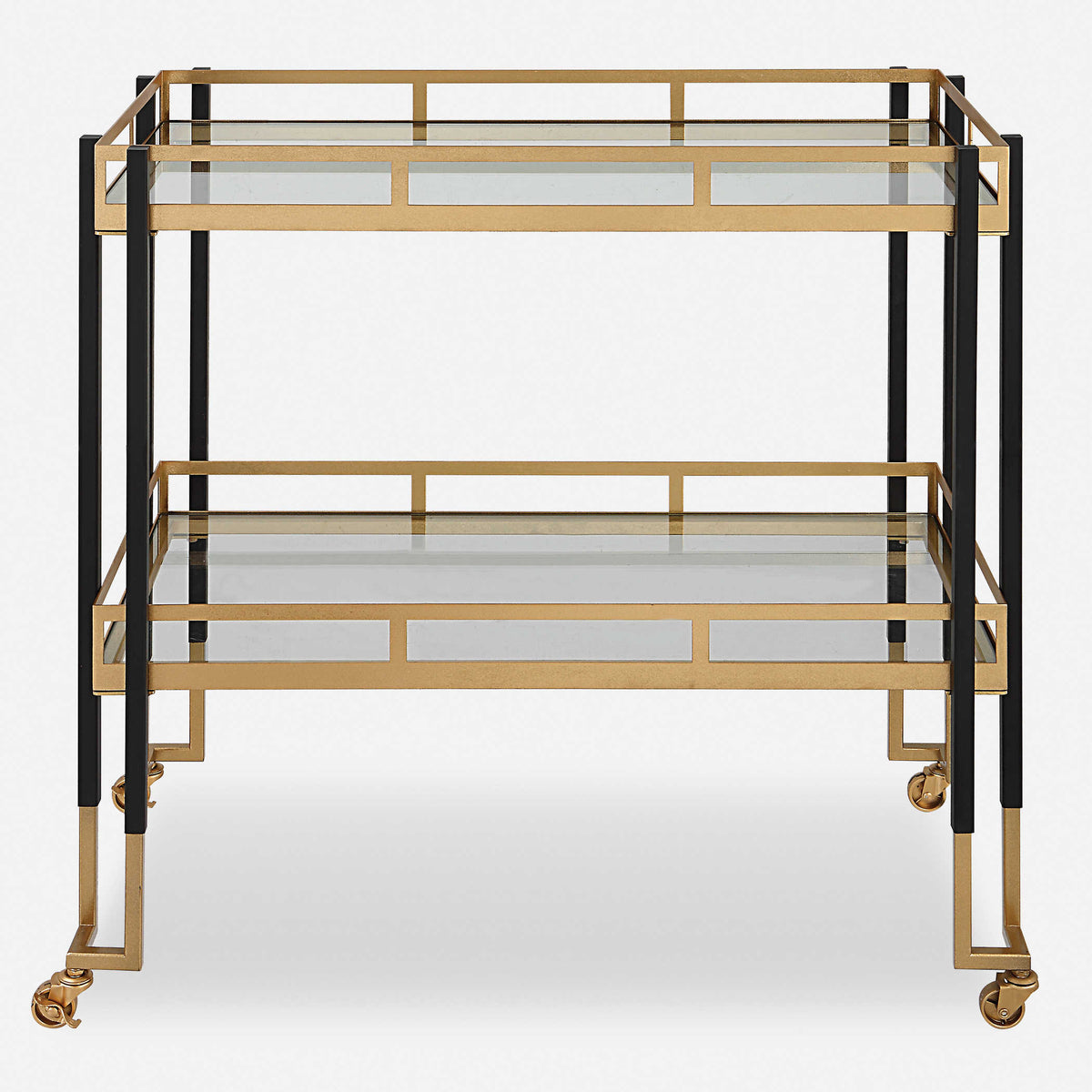 Whitley Black & Gold Bar Cart