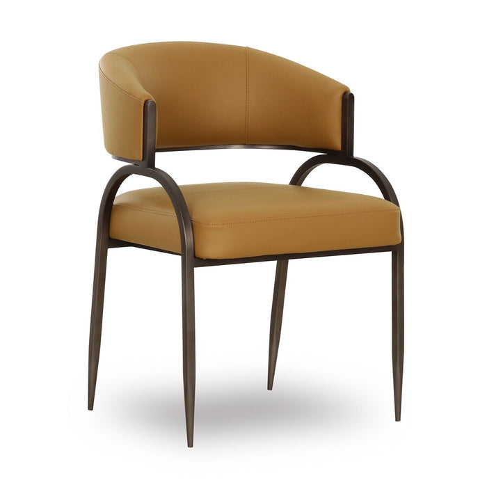 Geovanna Tan Performance Vegan Leather Dining Chair