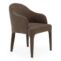 Nicolle Modern Brown Upholstered Dining Chair