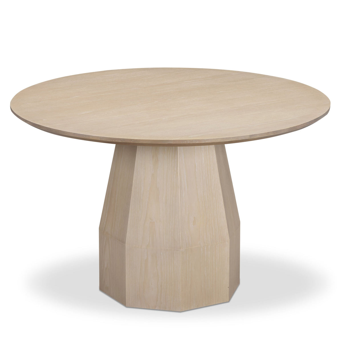 Brooke Driftwood 48'' Ash Wood Round Dining Table