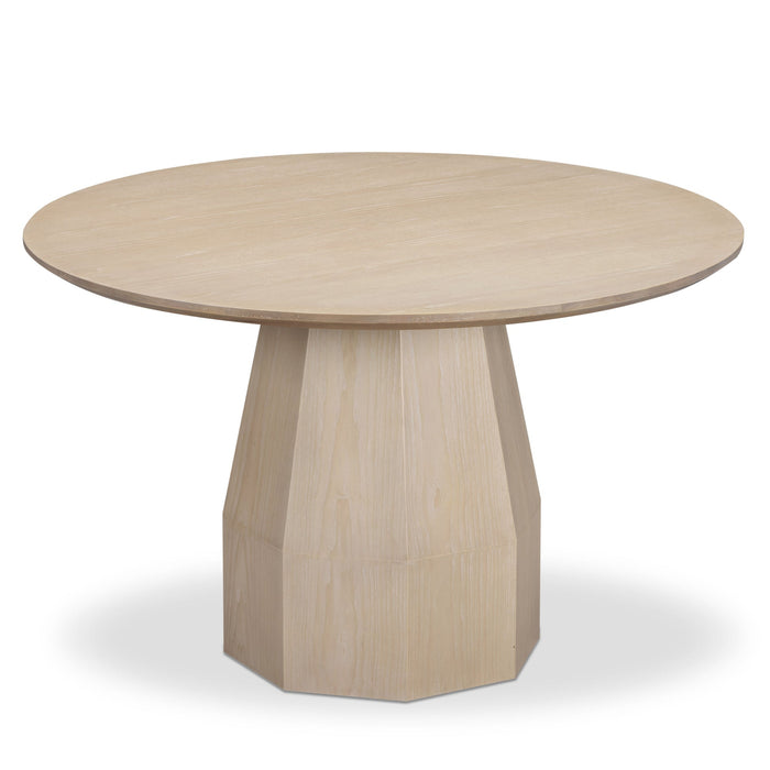 Brooke Driftwood 48'' Ash Wood Round Dining Table