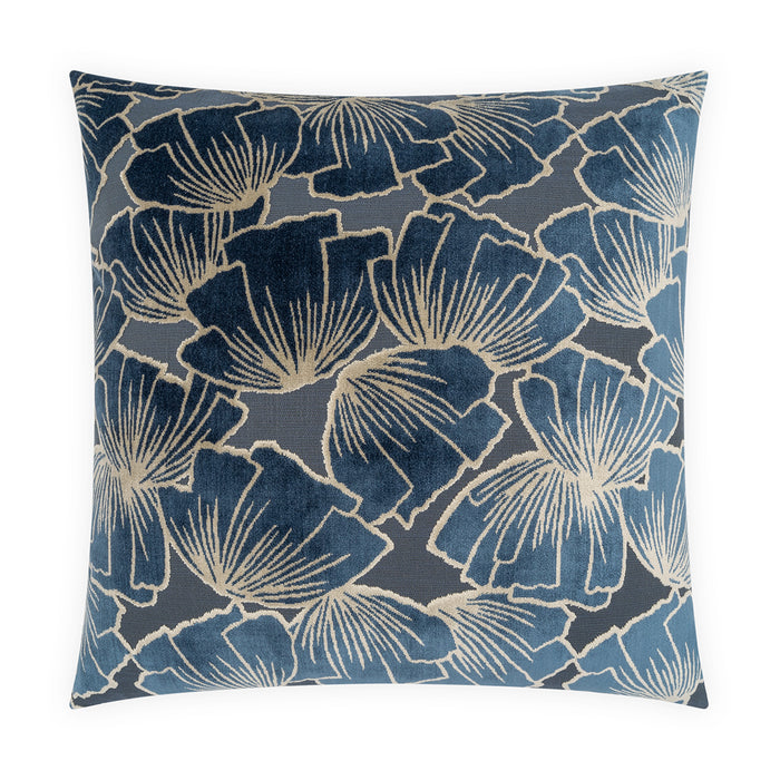 Tropics Superior Quality Luxurious Indigo Pillow