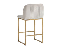 Nevin Upholstered Gold Counter Stool