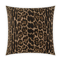 Leopard Superior Quality Luxurious Espresso Pillow