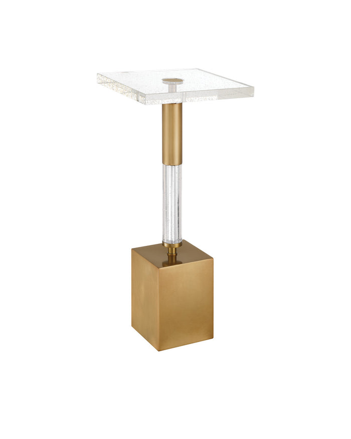 Adeline Crystal & Brass Martini Table