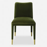 Diara Green Velvet & Gold Dining Chair (Set of 2)