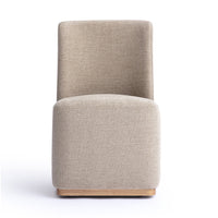 Monika Tan Performance Fabric Rolling Dining Chair