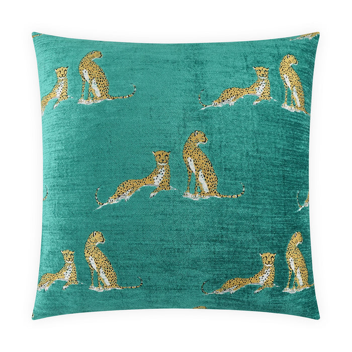 Spotted Superior Quality Luxurious Blue Pillow
