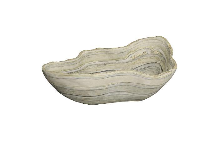 Ivy Cast Grey Onyx Bowl, Faux Finish