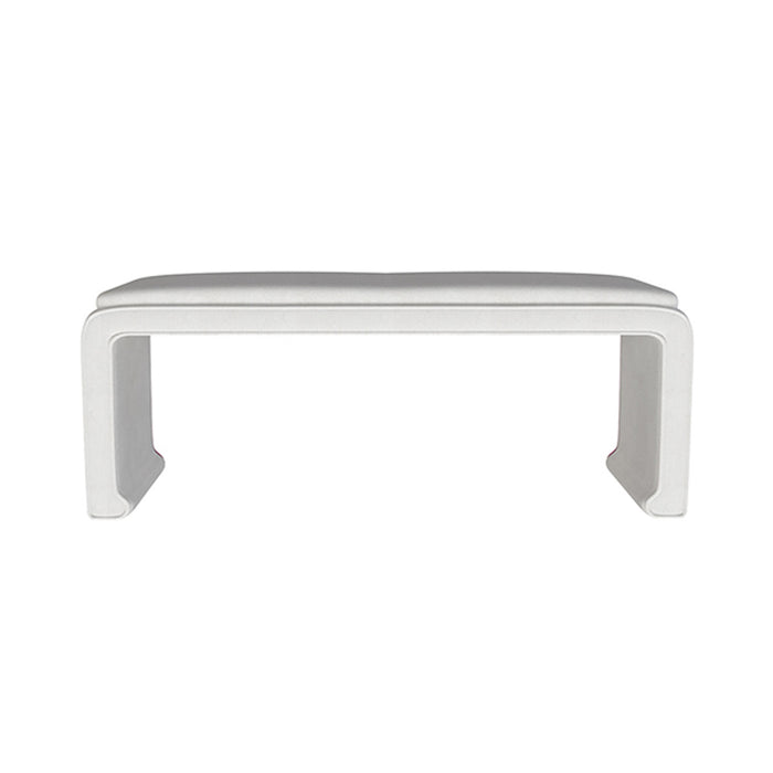 Malia Classic/Modern Large Neutral Custom Upholstered Bench