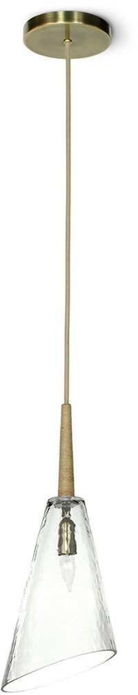 Veraldi Linear Glass & Gold Pendant