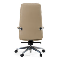 Ollie Modern Tan Vegan Leather Office Chair