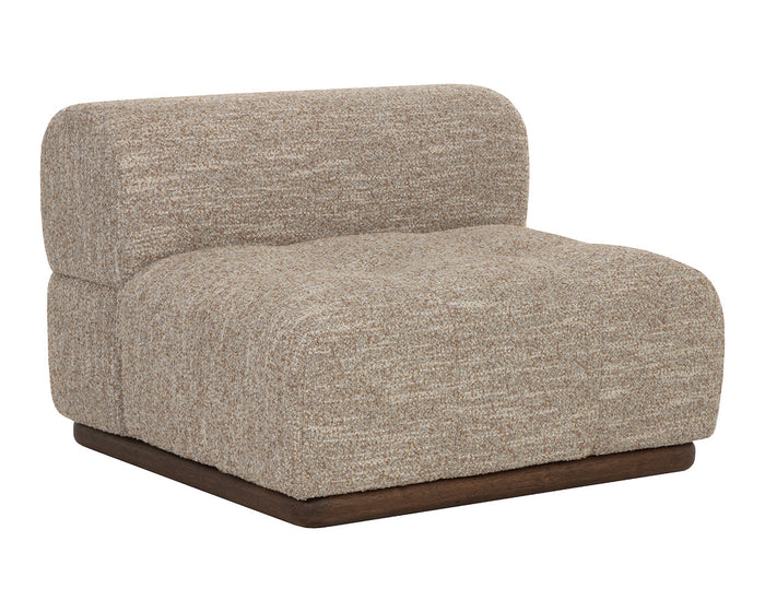 Mallo Dusty Greige Modular Corner Armless Chair