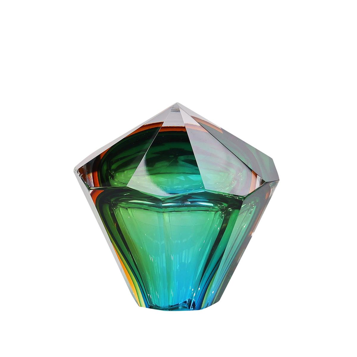 Emerald Diamond Prism Sculpture (2 Sizes Available)