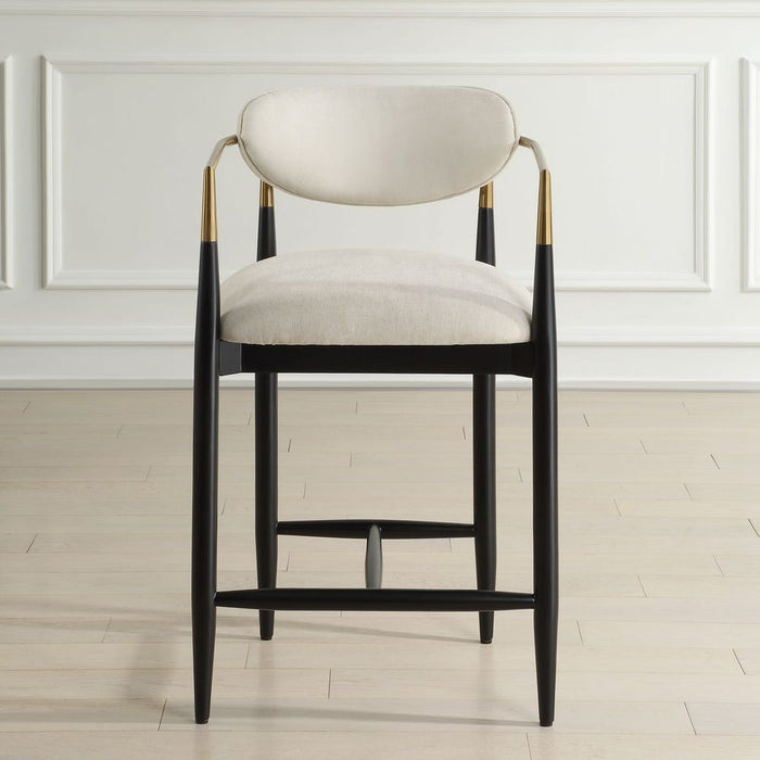 Harper Off White Velvet Counter Stool