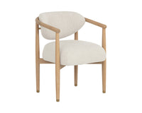 Sigrid Oatmeal Upholstered Oak Dining Chair