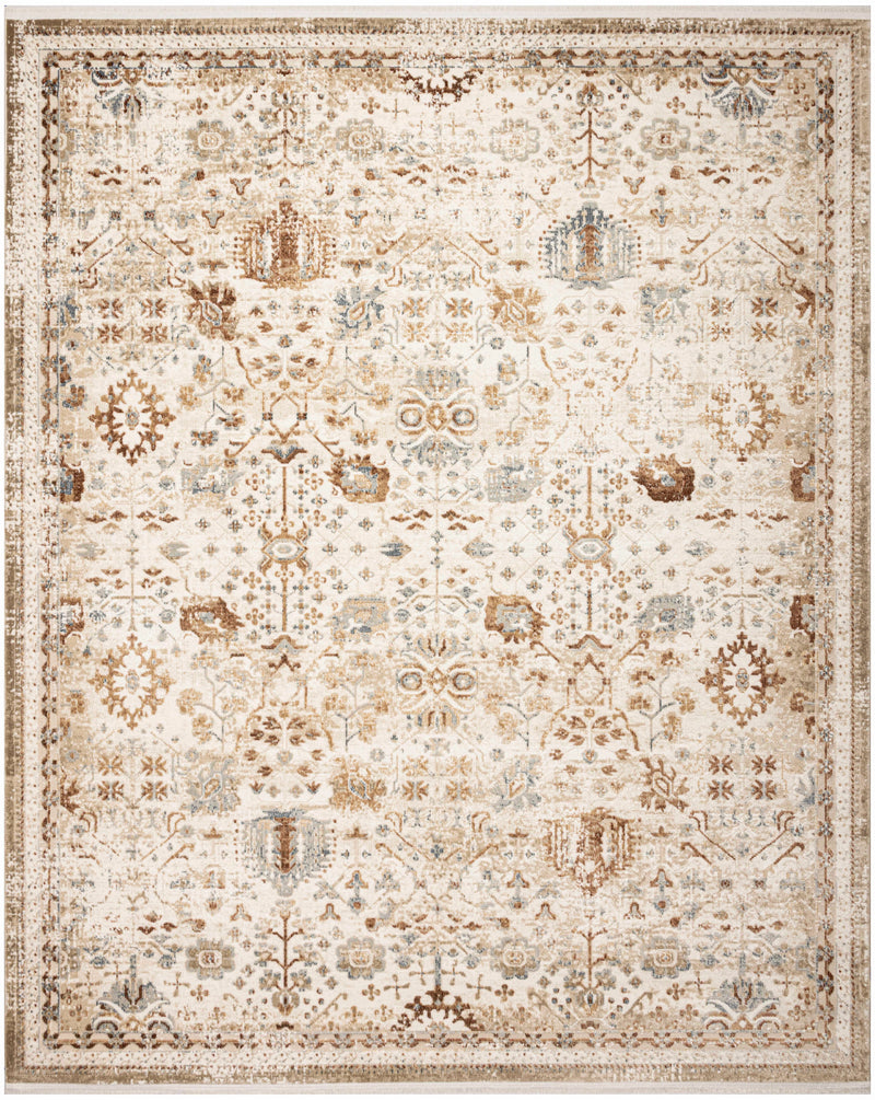 Isabeau Rust Ivory Area Rug