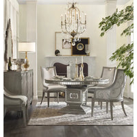 Dulce Opulent Shimmering Boucle Side Chair