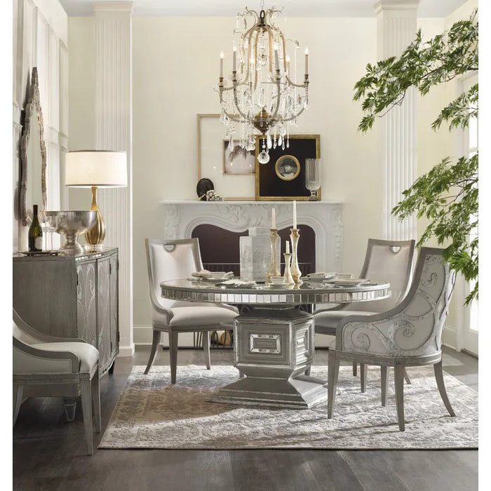 Dulce Opulent Shimmering Boucle Side Chair