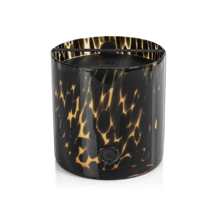 Opal Glass Five-Wick Candle Jar Amber & Black/ Cedar Leaf & Hinoki Cypress (Set of 2)