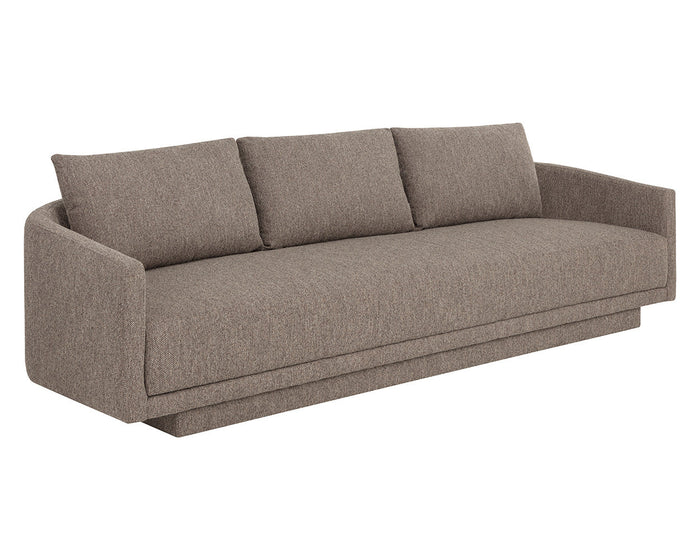 Gannon 110" Earth-Toned Upholstered Sofa