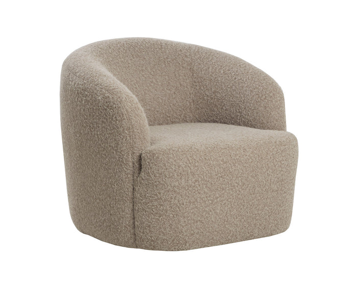 Fuwari Shearling Swivel Accent Chair