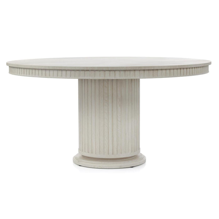 Alldonna White Washed Oak Round Dining Table