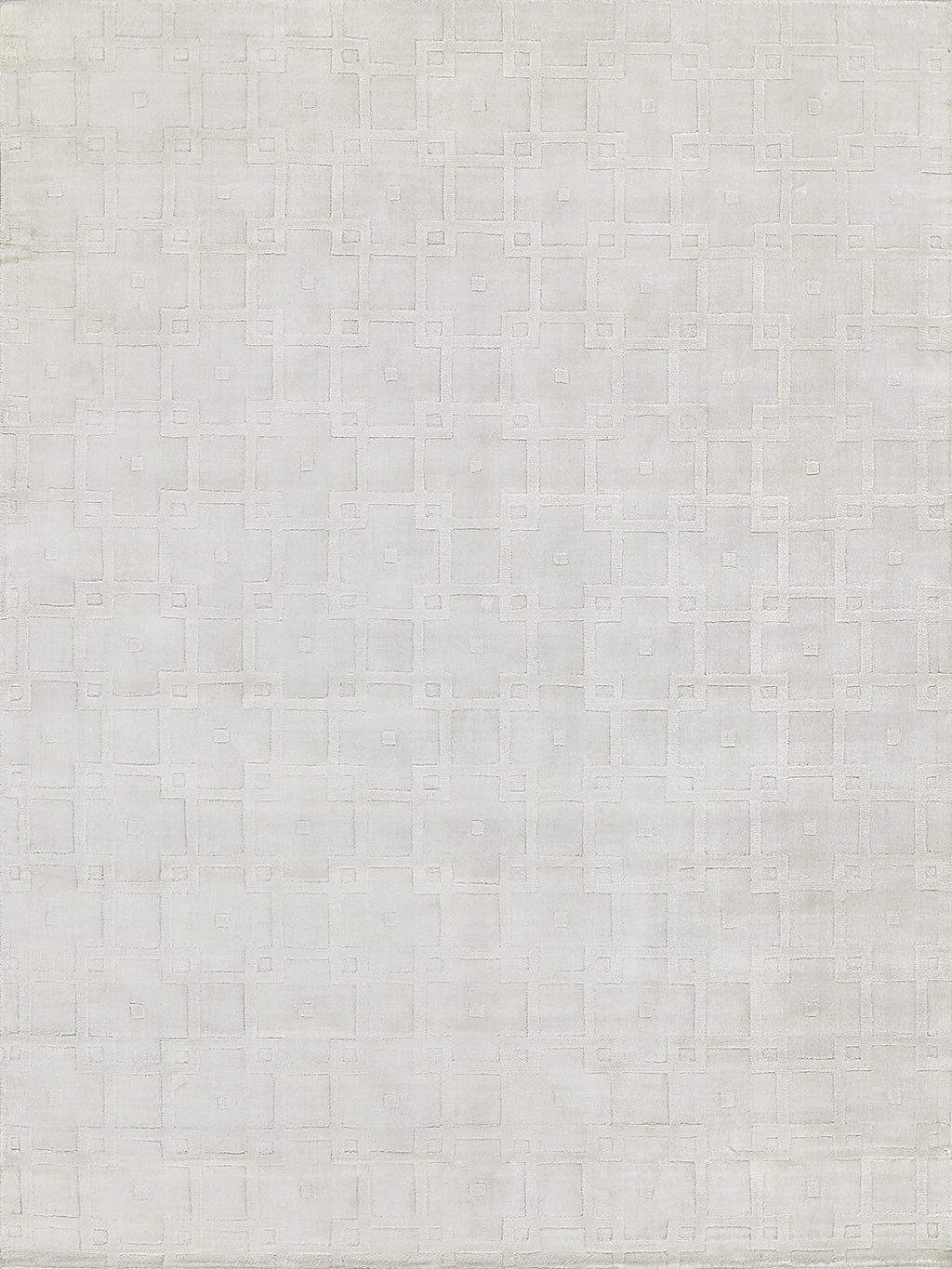 Ramo Modern White Patterned Area Rug - Elegance Collection