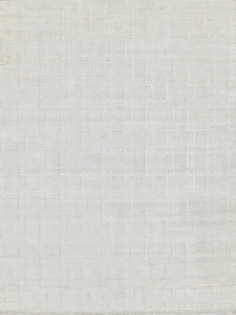 Ramo Modern White Patterned Area Rug - Elegance Collection