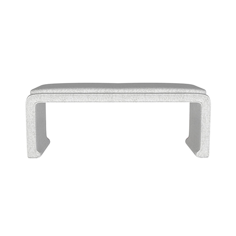 Malia Classic/Modern Large White Custom Upholstered Bench