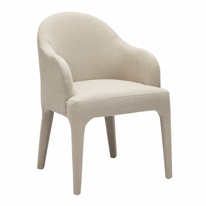 Nicolle Modern Beige Upholstered Dining Chair